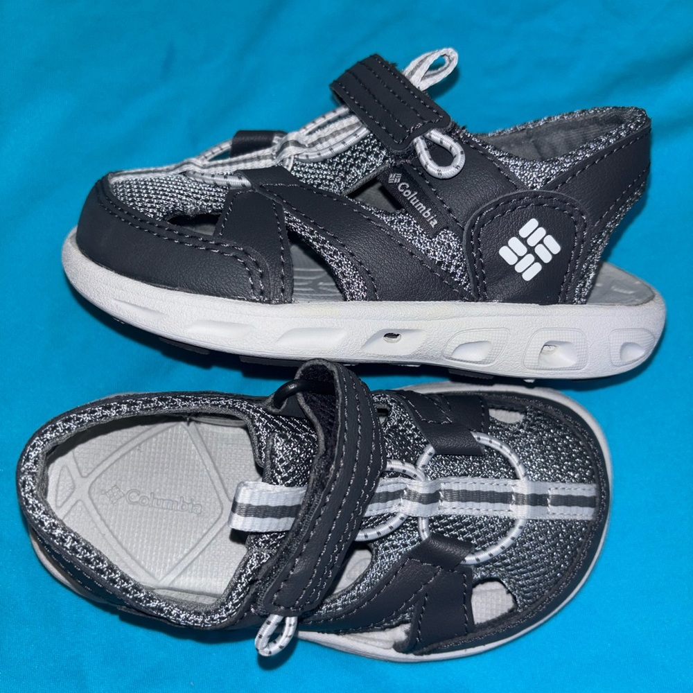 Columbia Kids' Black and White Sandals